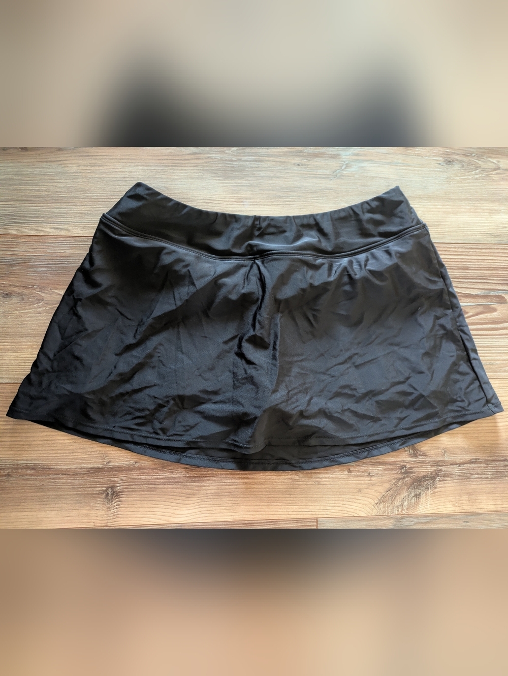 Ocean Avenue Swimwear Solid Black Swim Skort Medium
